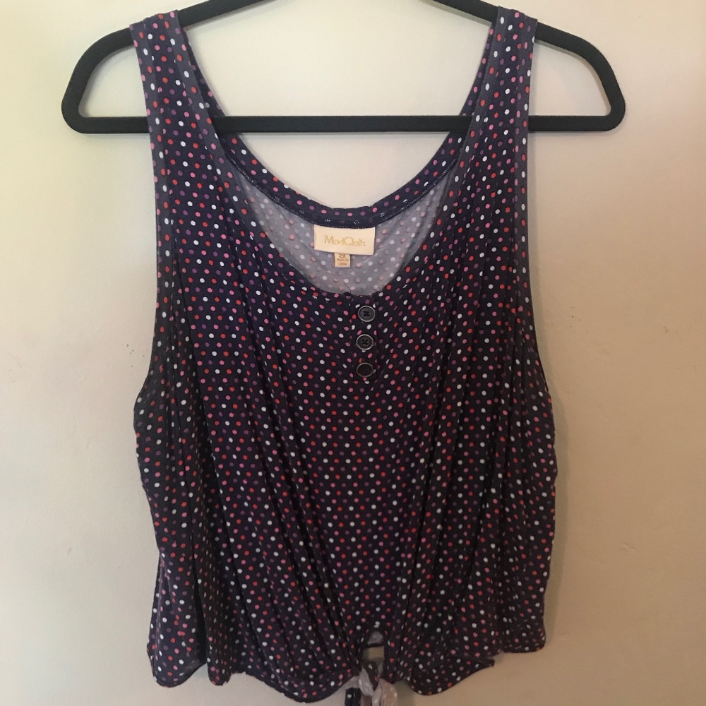 ModCloth polkadot Crop Top